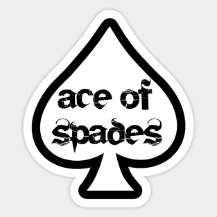 ace of spades symbol logo Sticker